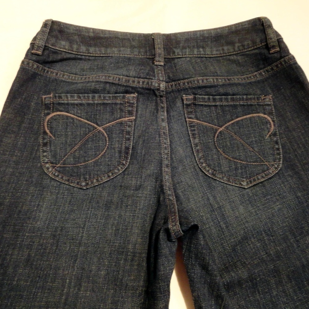 Chico's Platinum Dark Wash Boot Cut Jeans - Short - Picture 2 of 5